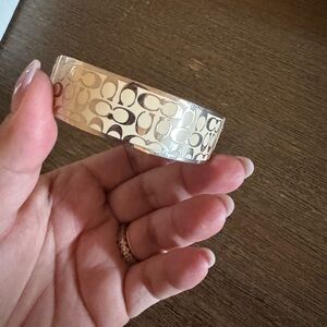 Coach Gold Logo Bangle